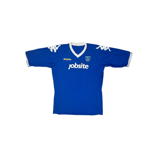 10-11 Portsmouth FC Football Jersey Kappa Mens Small Blue Home Kit Soccer Shirt