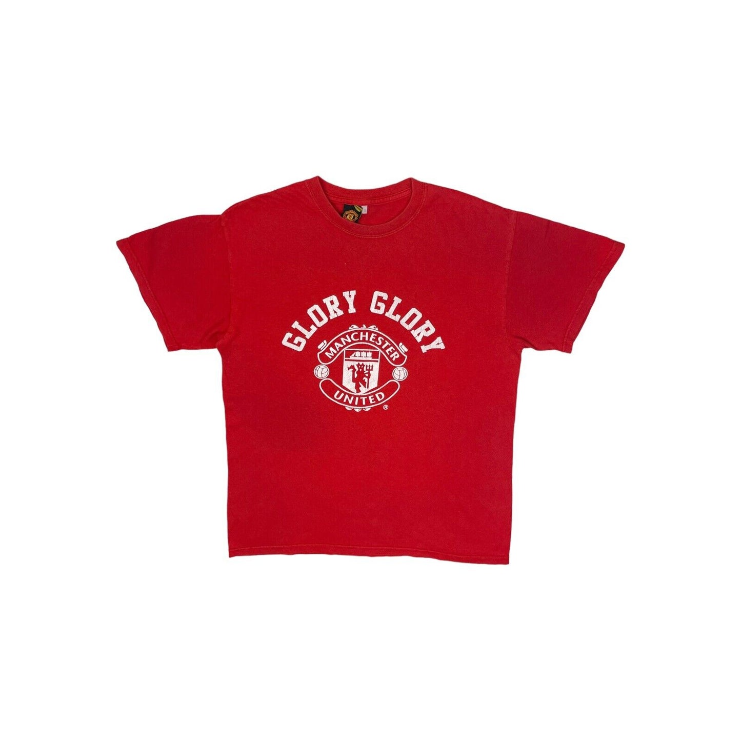 Vintage Manchester United T-Shirt Mens Medium Red