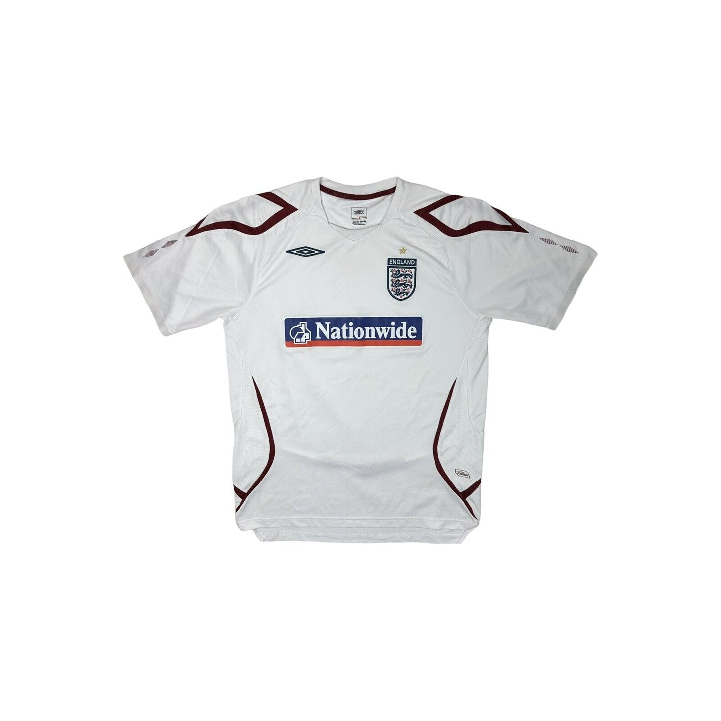 04-05 England Football Training Shirt Umbro Mens Large White