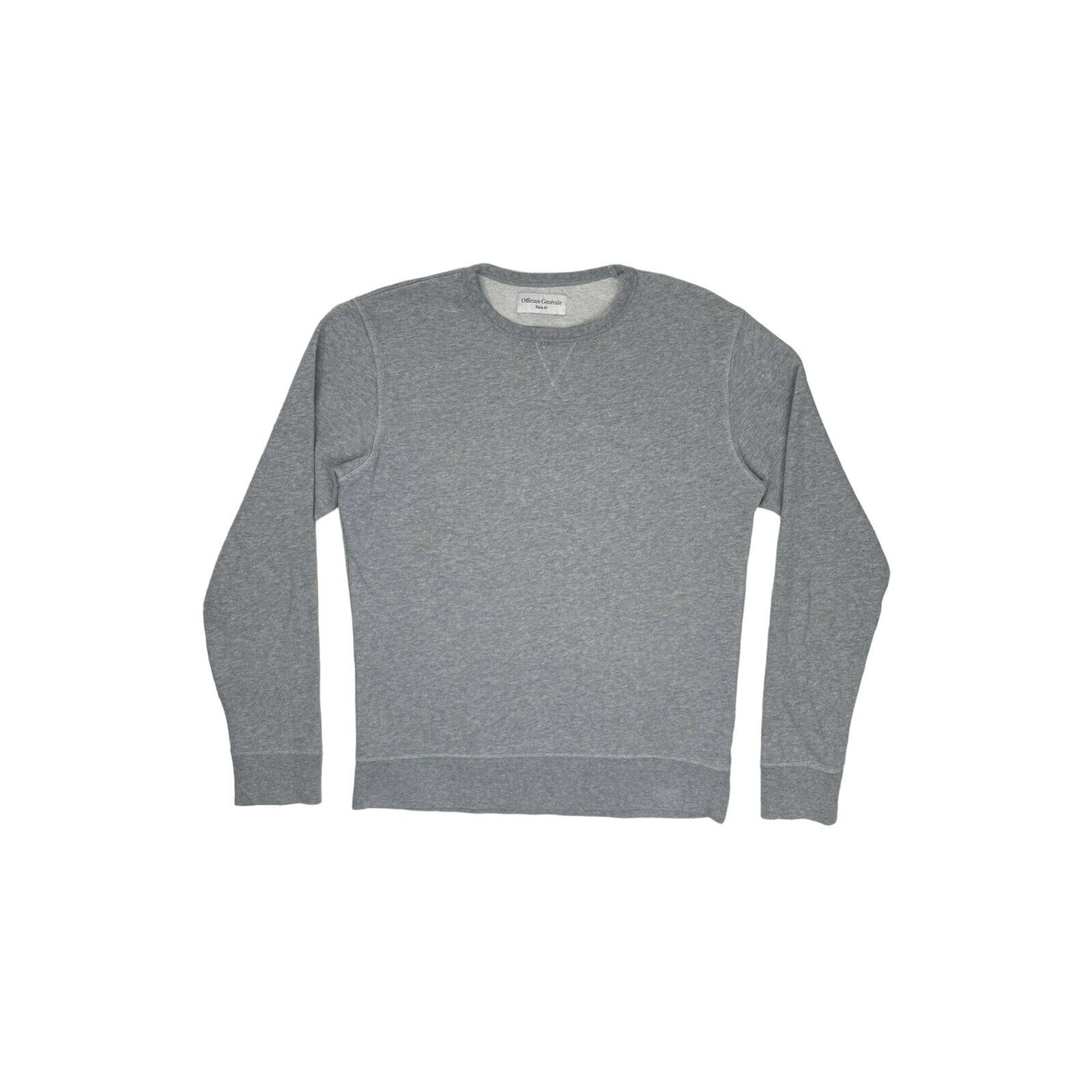 Officine Générale Grey Crew Neck Jumper Mens Medium Made In Portugal