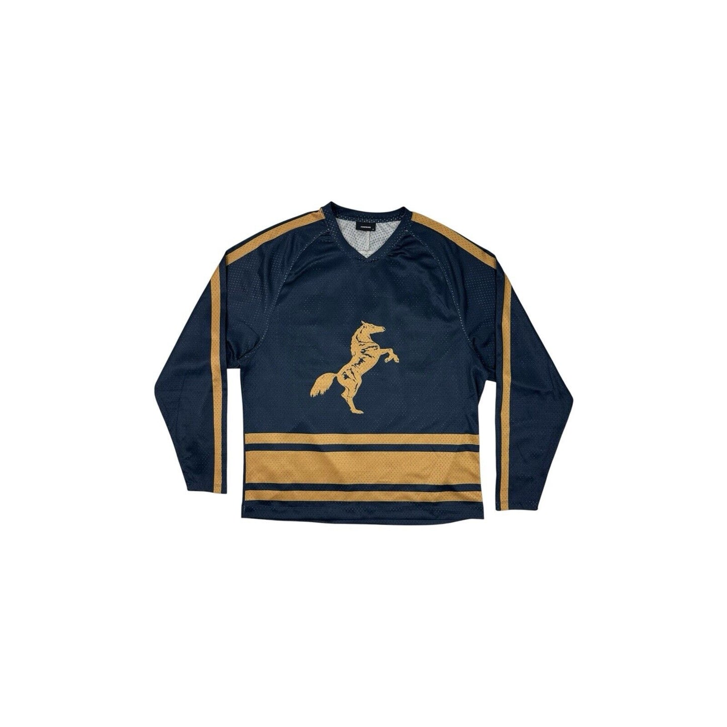 Zanerobe Hockey Jersey Navy Blue Men’s Medium With Graphic