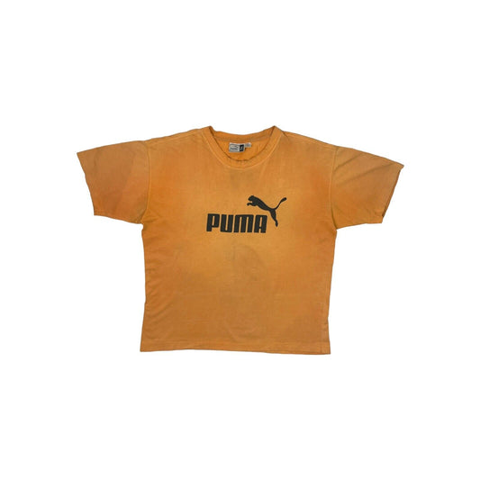 Vintage Puma T-Shirt Orange Mens XL 90s Sportswear