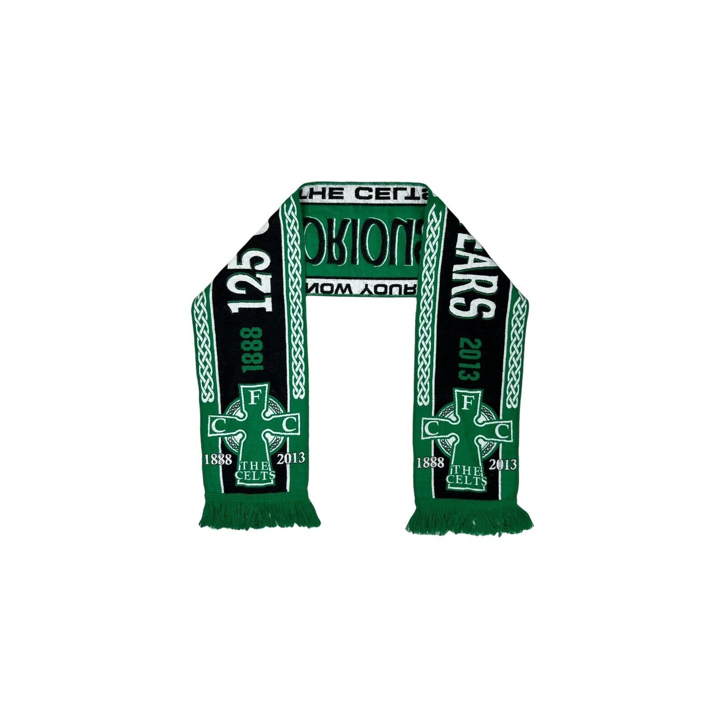 2013 Celtic FC Scarf OSFA Football Memorabilia Green, White And Black