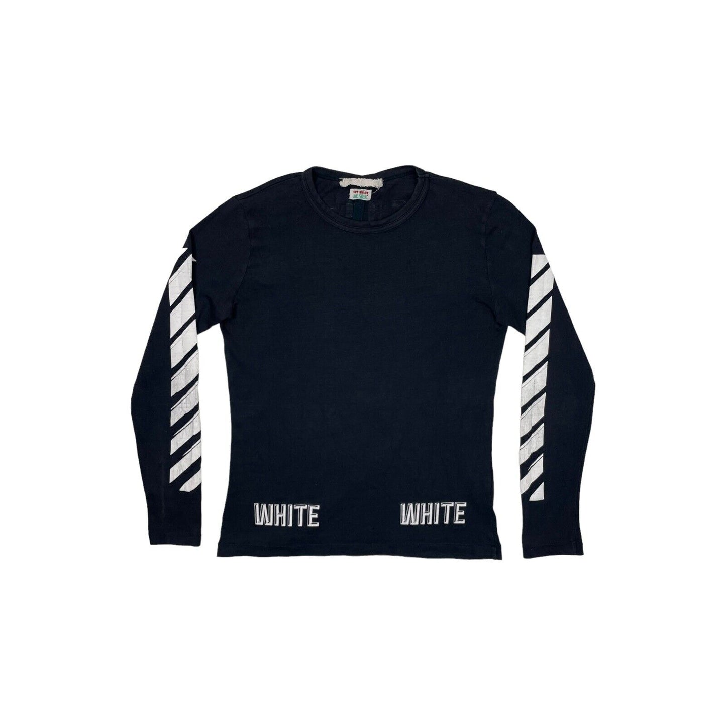 Off-White Long Sleeve Black T-Shirt Mens XS 2014/2015