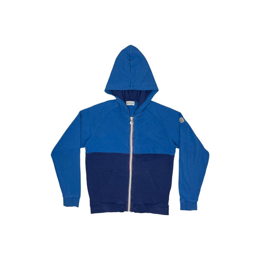 Moncler Maglia Cardigan Hoodie Women’s Medium Blue Block Panelling