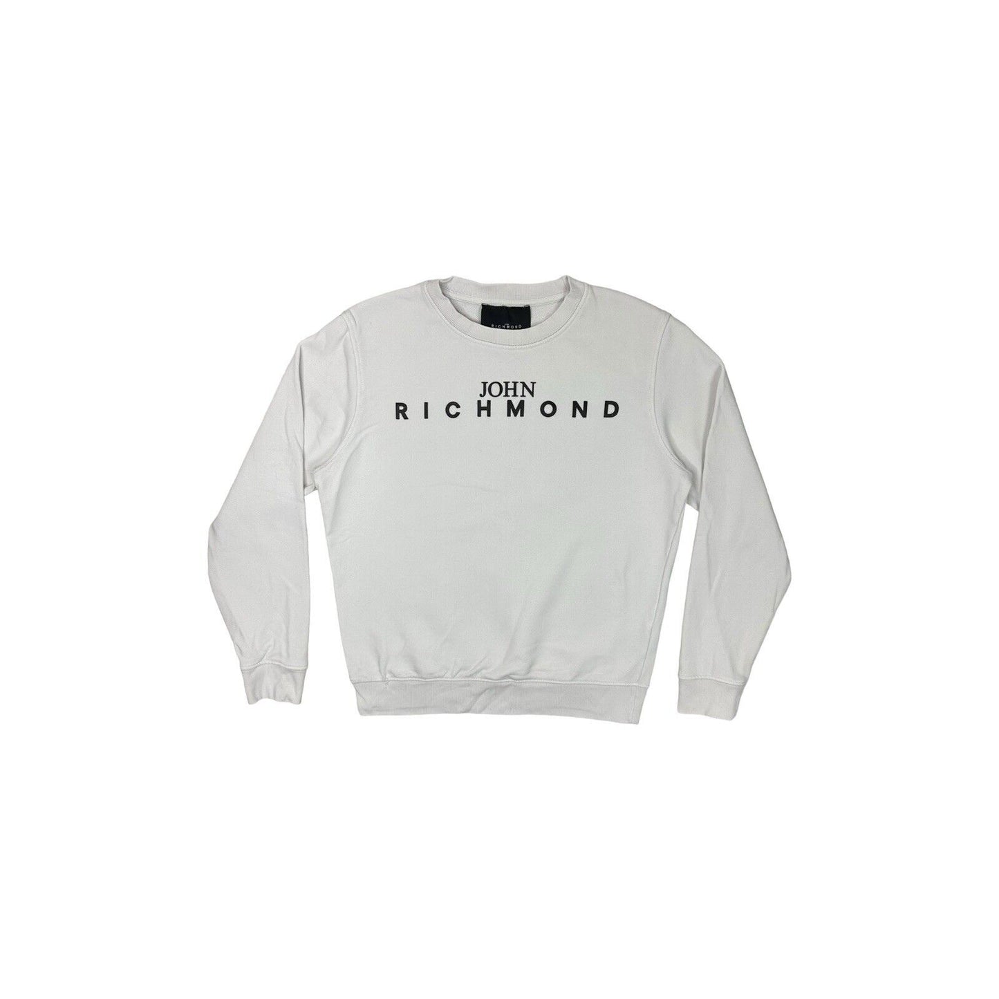 John Richmond Logo Sweatshirt White Womens Small