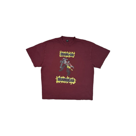 Brain Dead x Marvel Shang Chi T-Shirt Mens Large Red Burgundy Graphic Print