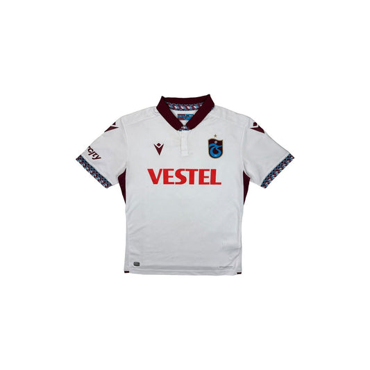 20-21 Trabzonspor Macron Shirt Mens Slim Large Away Top White Turkey Football