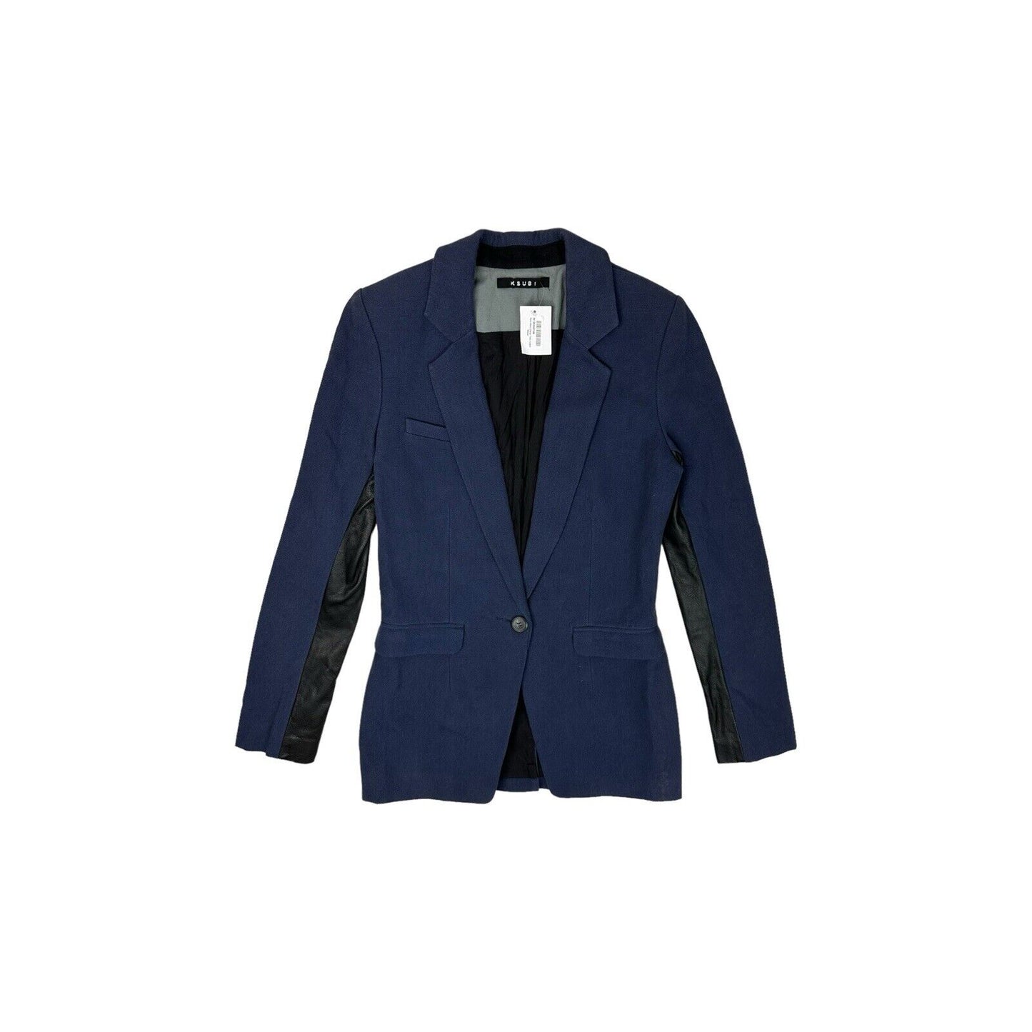 NWT Ksubi Blazer Jacket Womens Small Blue And Black