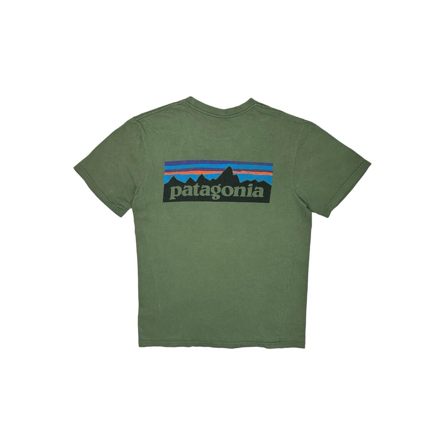 Patagonia Logo T-Shirt Green Mens Small