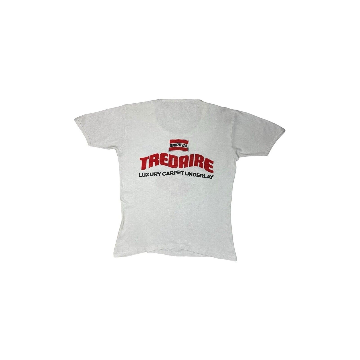 80’s Racing Style Graphic T-Shirt Mens Small White Single Stitch