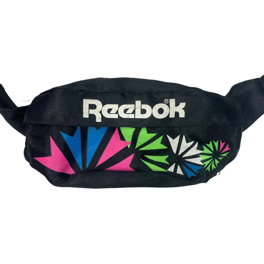 Vintage Reebok Belt Bag Black Unisex Waist Bag