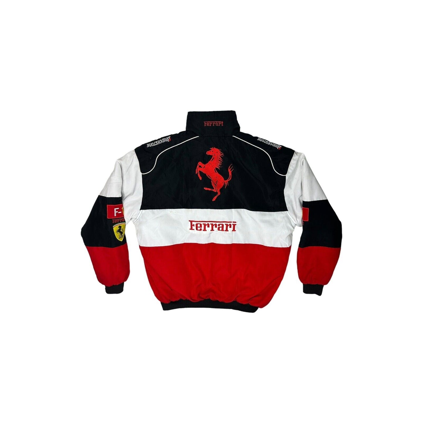 Vintage Ferrari Sport Jacket Mens Medium Multicoloured Embroidered