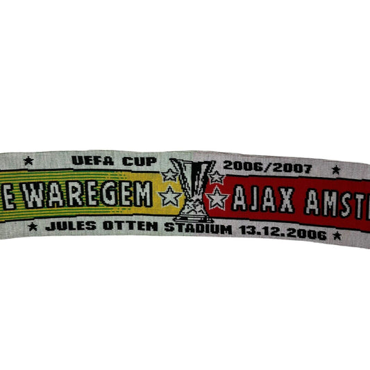 00’s Ajax vs SV Zulte Waregem Scarf OSFA Football Memorabilia Europa League