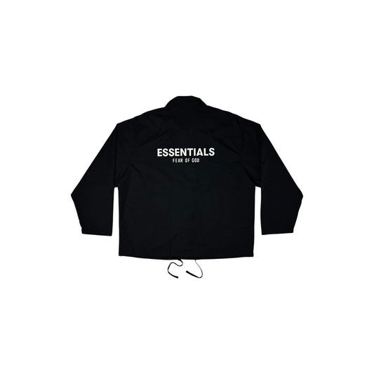 SS21 Essentials Fear Of God Coach Jacket Black Men’s Large Reflective