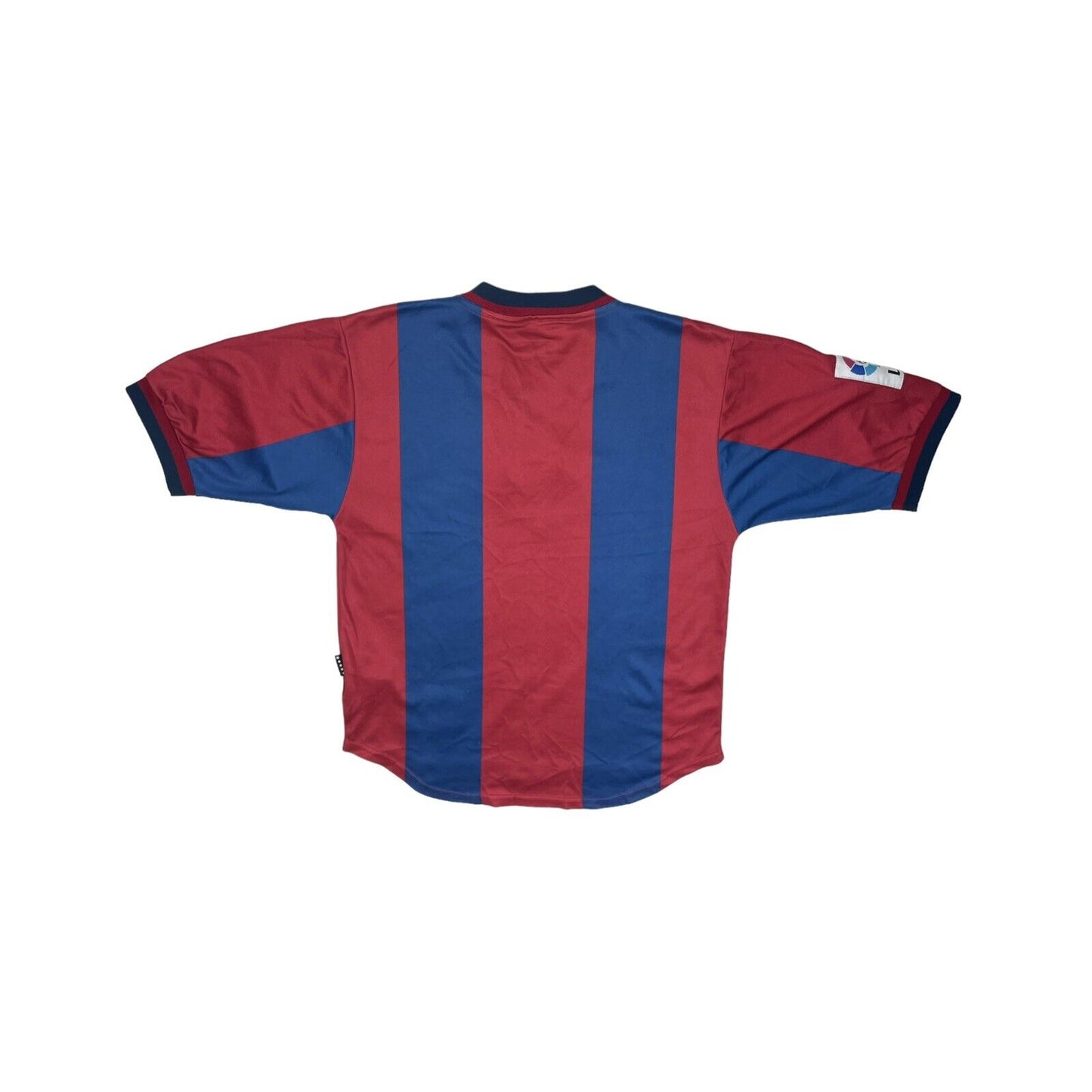 Vintage Barcelona Nike Football Shirt 98-00 Mens Small Red And Blue Embrodiered