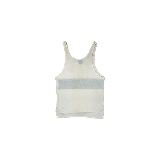 80’s Vintage Nike Vest Tank Top Mens Small Cream Made In UK Sportswear