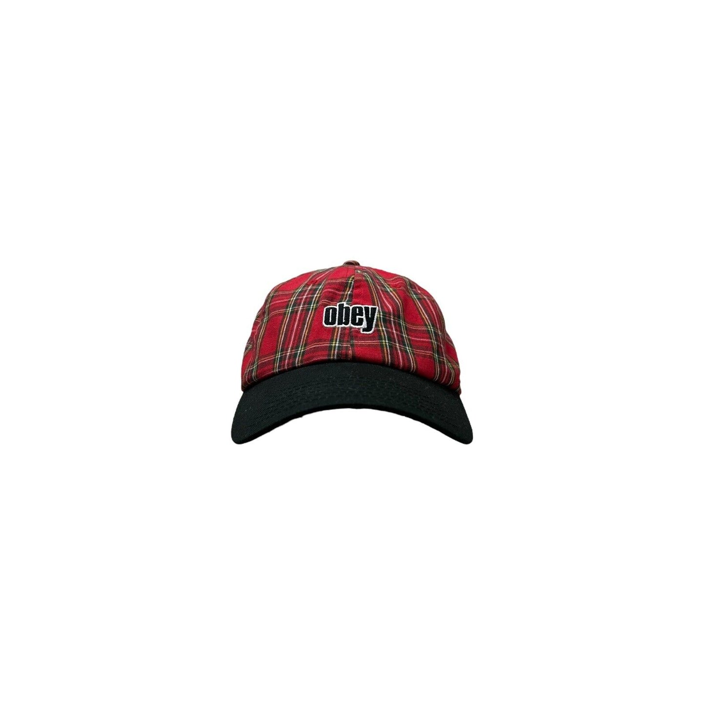 Obey Dayton Plaid Cap Adjustable Multicoloured