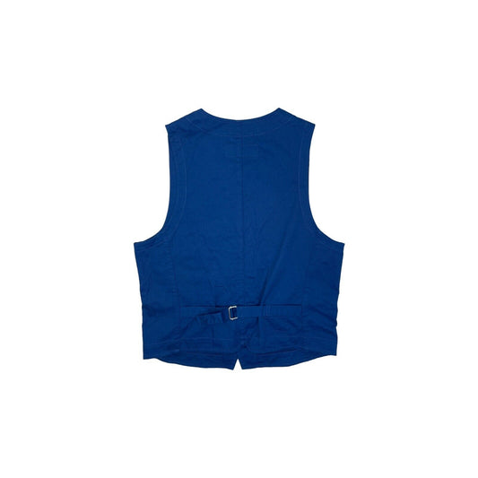 Universal Works Blue Gilet Vest Jacket Mens Small Royal Blue