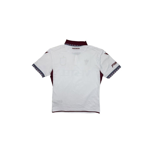 20-21 Trabzonspor Macron Shirt Mens Slim Large Away Top White Turkey Football