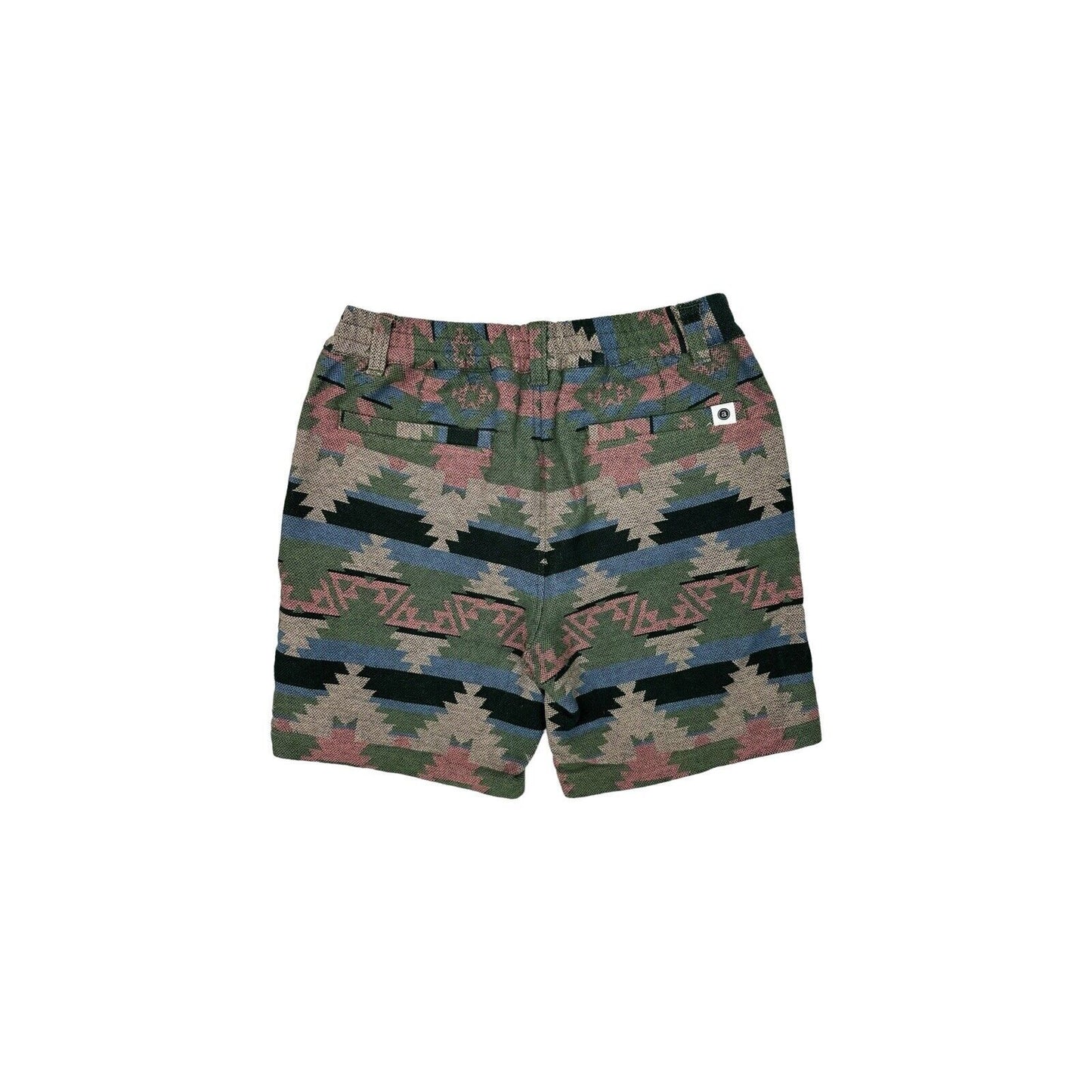 Anerkjendt Aklt John Shorts Green Aztec Style Mens Small Denmark Design