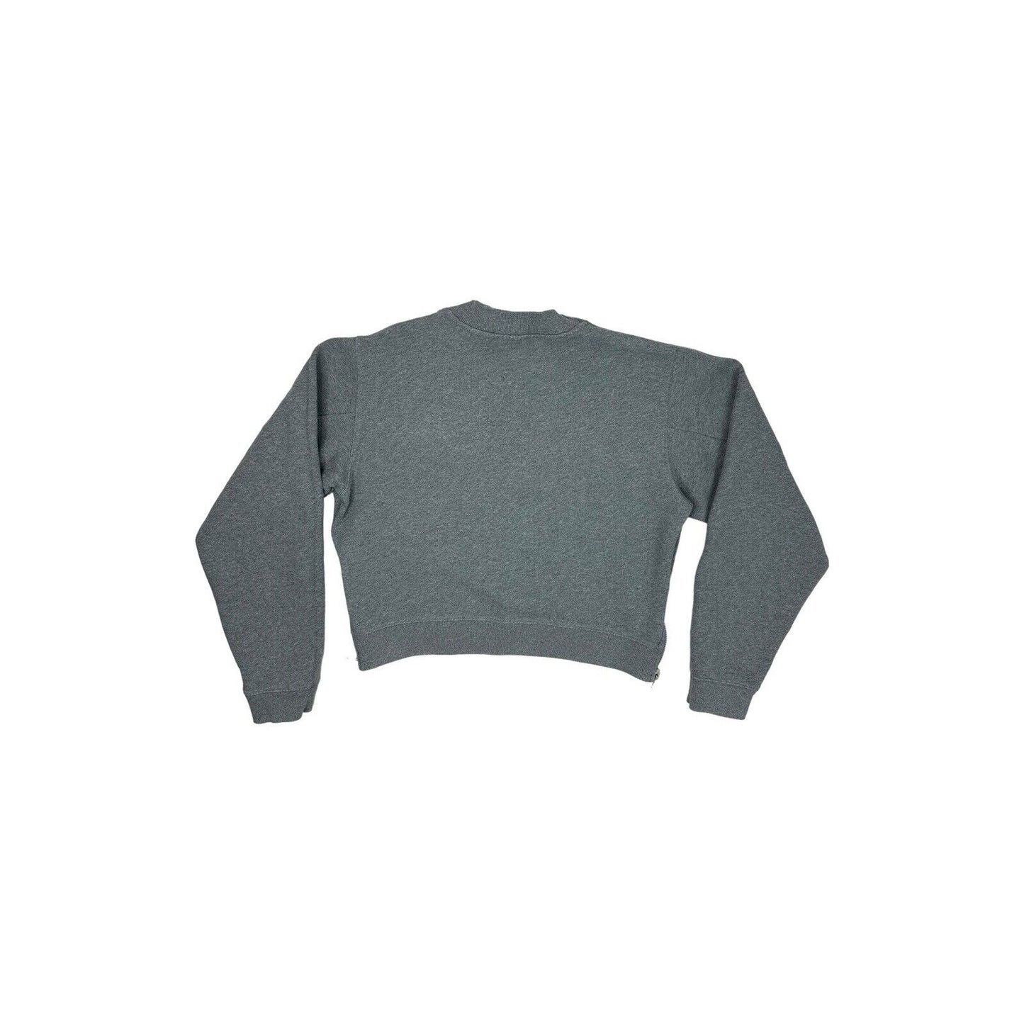 Acne Studios Cropped Logo Jumper Grey Womens Medium AW15