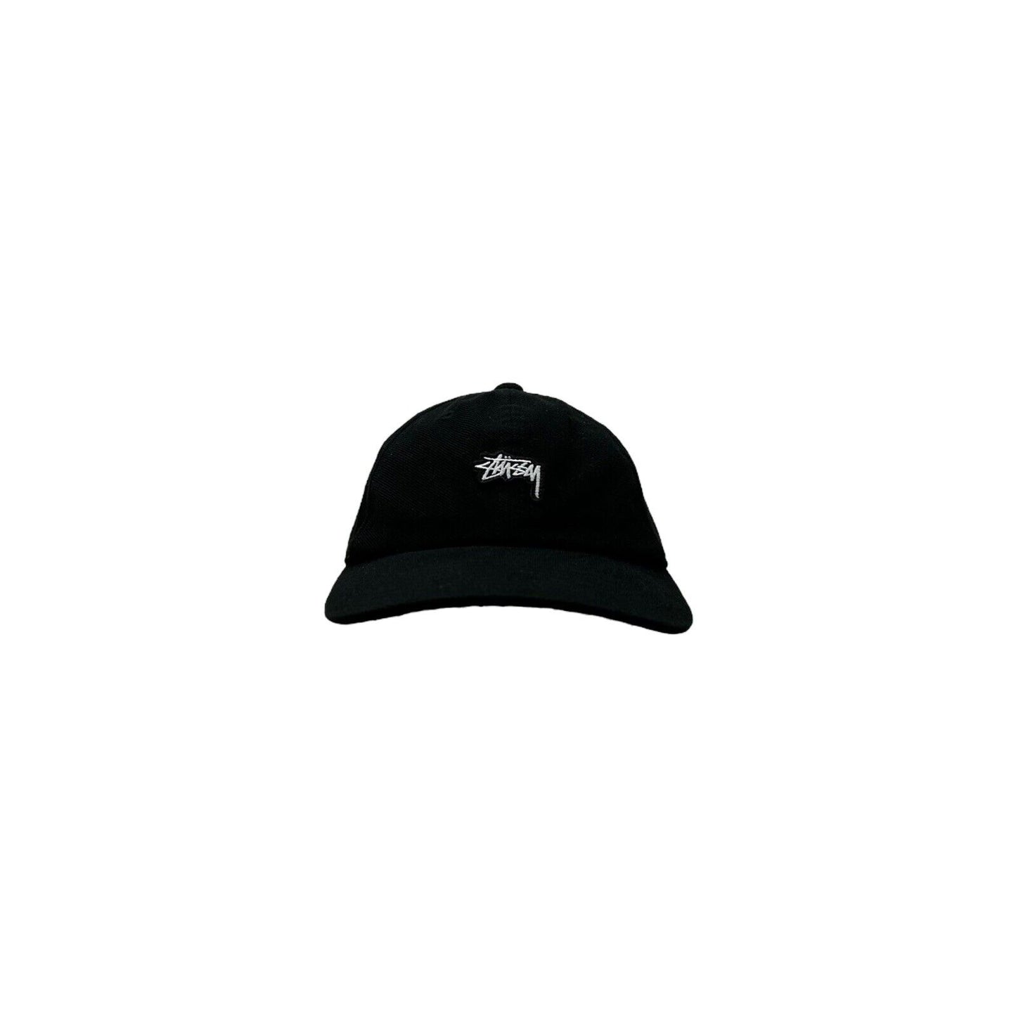 Stussy Logo Hat Adjustable Black Cotton Baseball Cap