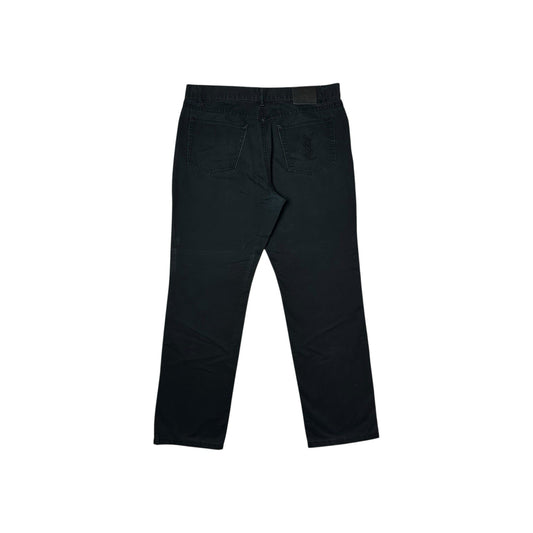 Vintage Yves Saint Laurent Trousers Black Men’s 36w 34l Embroidered YSL Logo