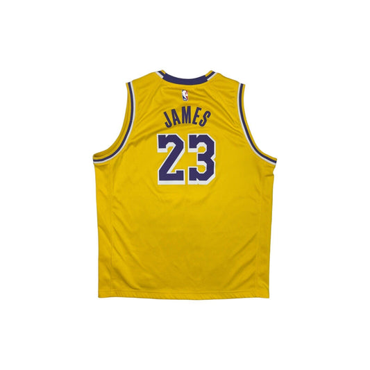 Lakers Jersey Lebron James 23 Mens XL 2020-2021 Yellow Nike Swingman