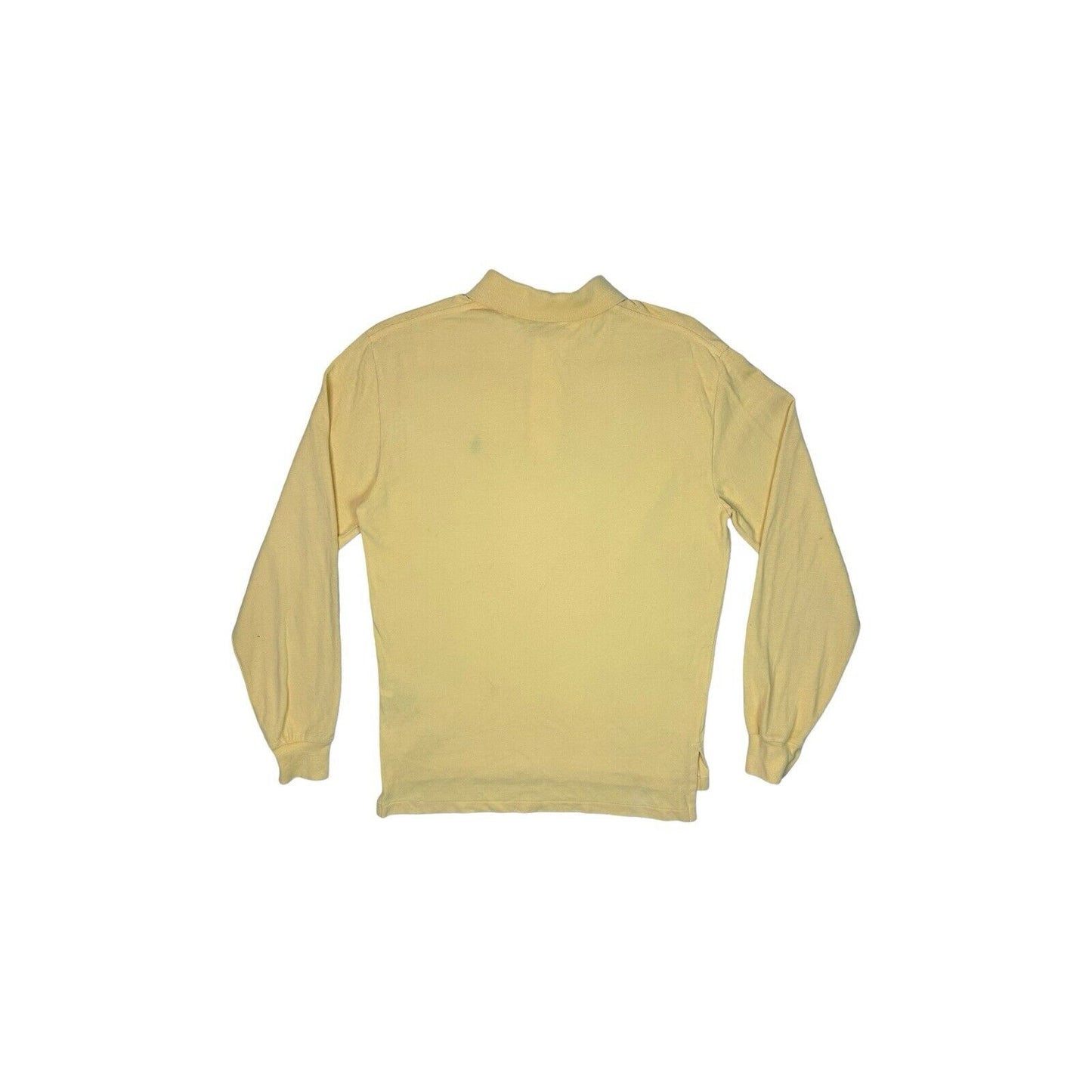 00’s Polo Ralph Lauren Long Sleeve Polo Shirt Mens Small Yellow