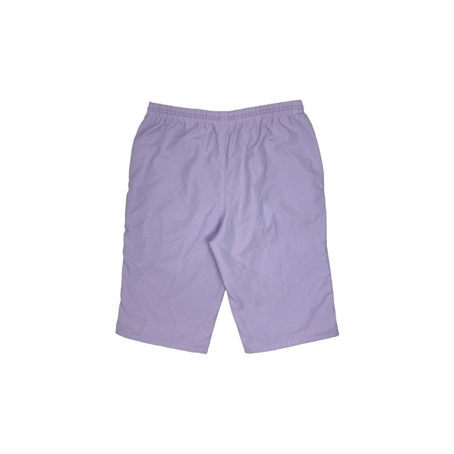 Vintage Diadora Shorts Womens Large Lilac Embroidered Logo