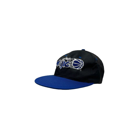 Vintage Orlando Magic Snapback Cap Embroidered Blue And Black NBA