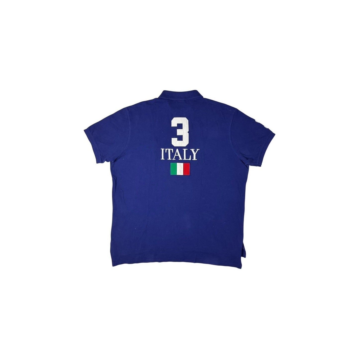 Vintage Polo Ralph Lauren Polo Shirt Big Pony #3 Italy Men’s XXL Blue