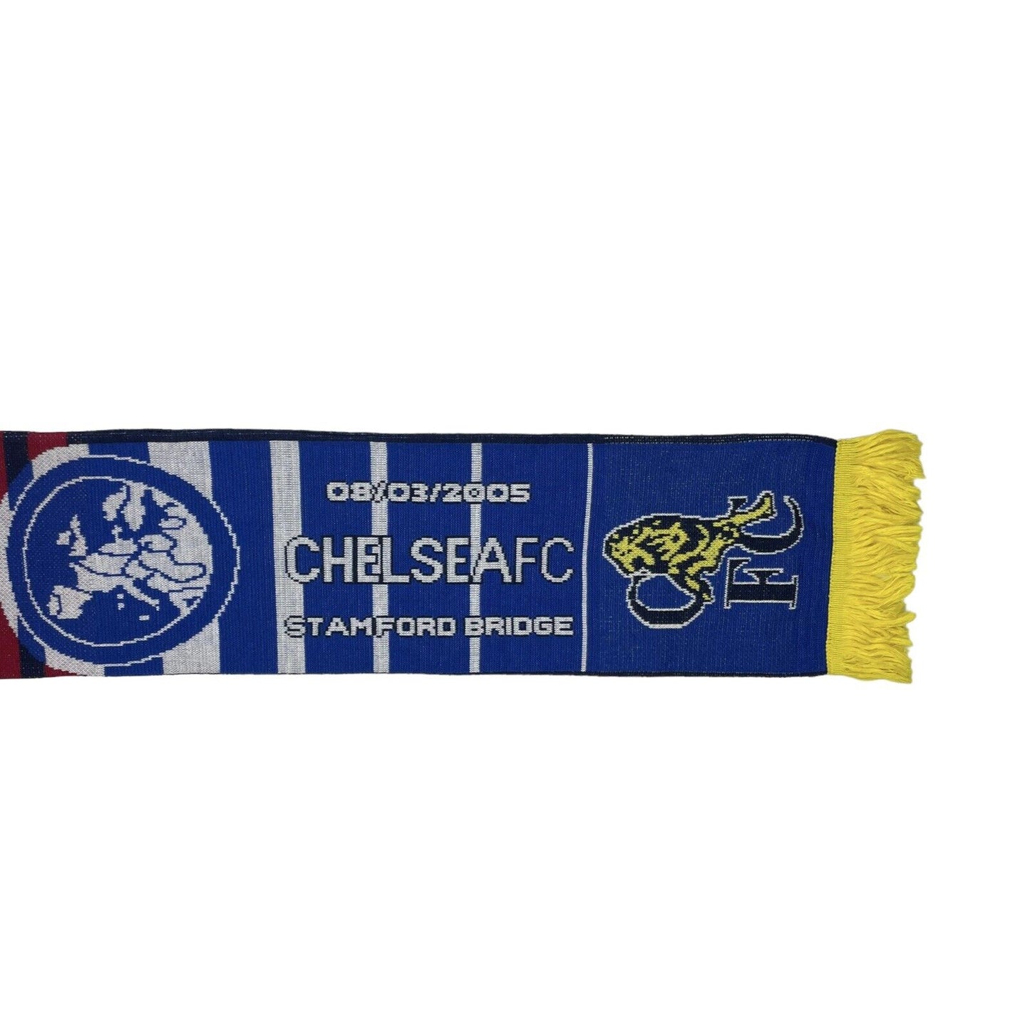 2005 Champions League Barcelona vs Chelsea Scarf OSFA Football Memorabilia