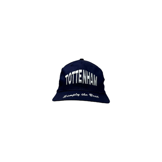 Vintage Tottenham Hotspur Snapback Cap Embroidered Navy And White Premier League