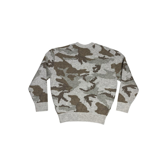 NWT Lyle & Scott Camo Jumper Men’s Medium Cream And Brown