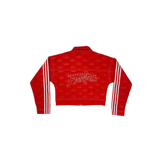 2019 Fiorucci x Adidas Cropped Jacket Red Womens Small