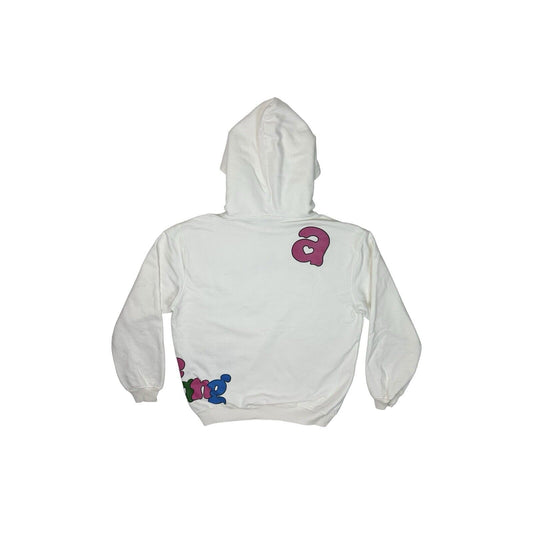 Agybo Love Gang Hoodie Men’s Medium White With Graphic Print