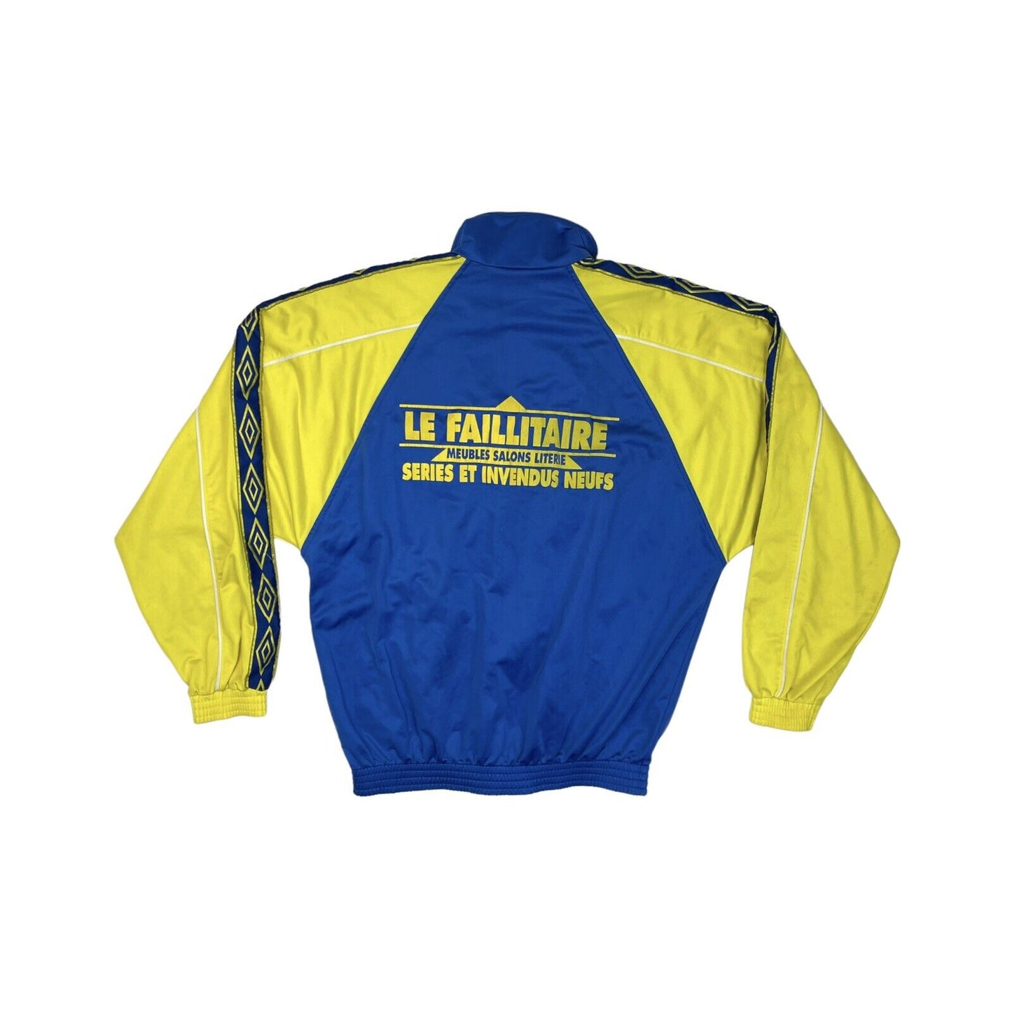 Vintage Umbro Track Jacket Mens Medium Blue And Yellow Embroidered