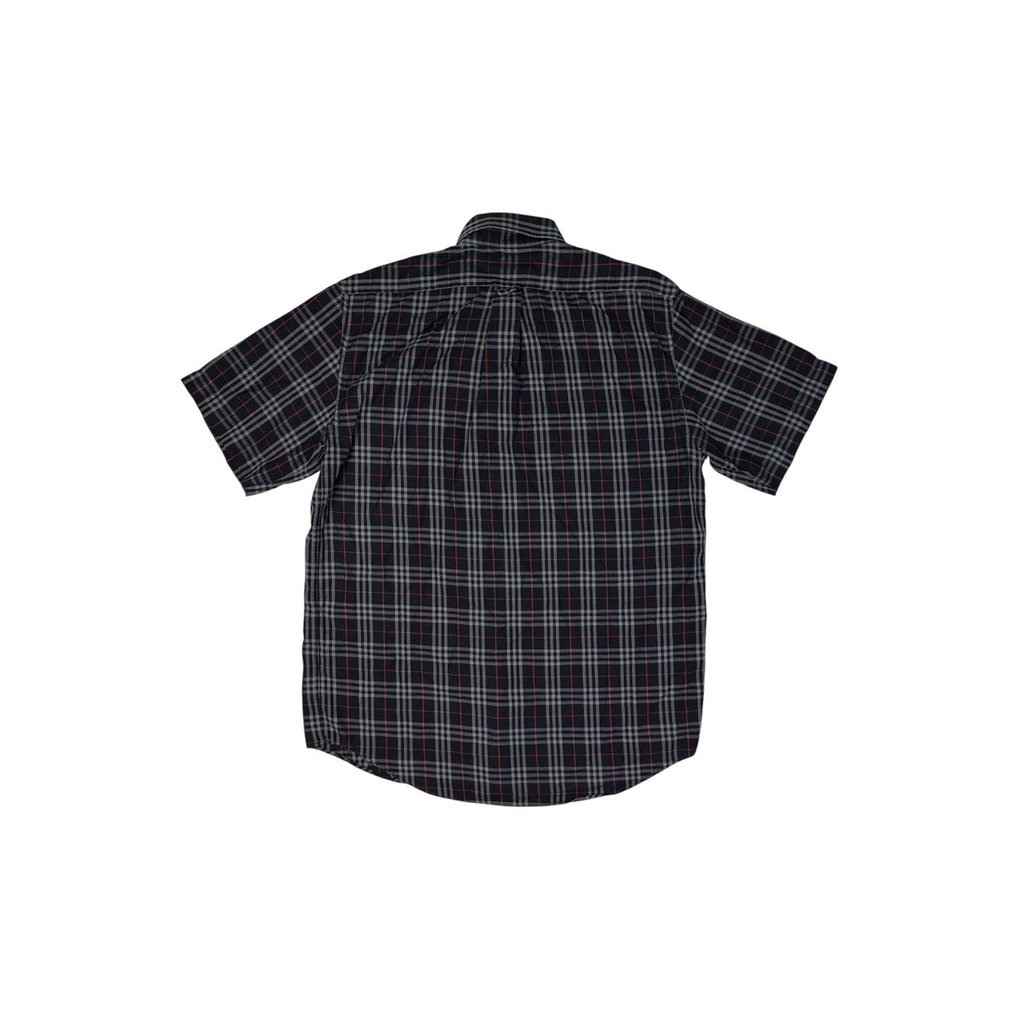 Vintage Burberry Check Shirt Men’s Medium Navy Blue And Red
