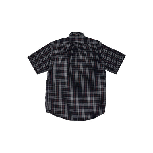 Vintage Burberry Check Shirt Men’s Medium Navy Blue And Red