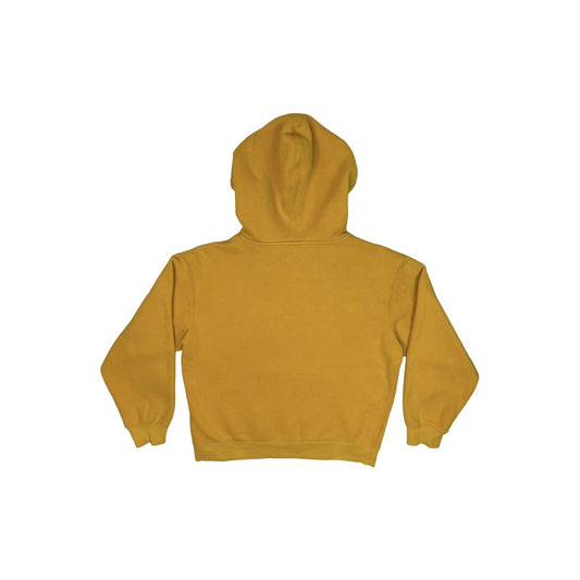 Obey Logo Hoodie Yellow Mens Small