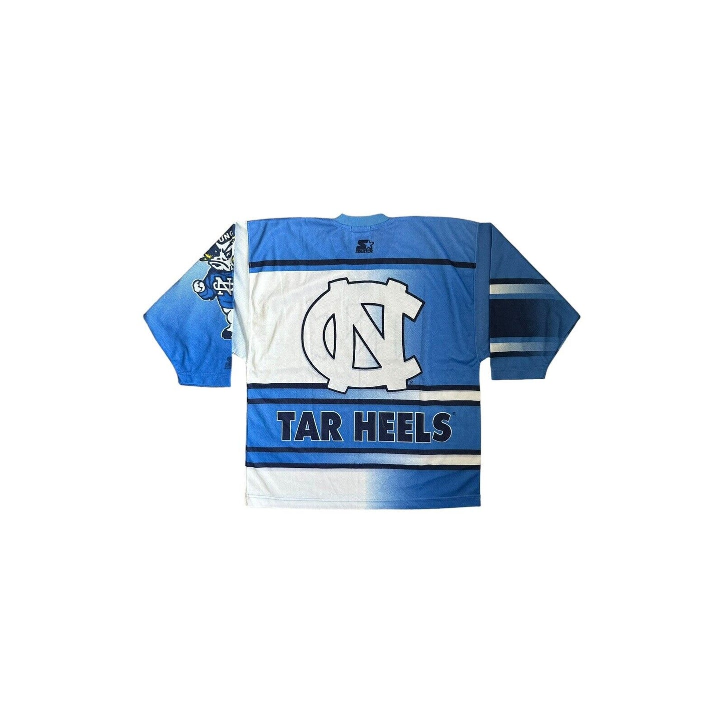 Vintage North Carolina Tar Heels Top Starter Made In Korea Blue Long Sleeve