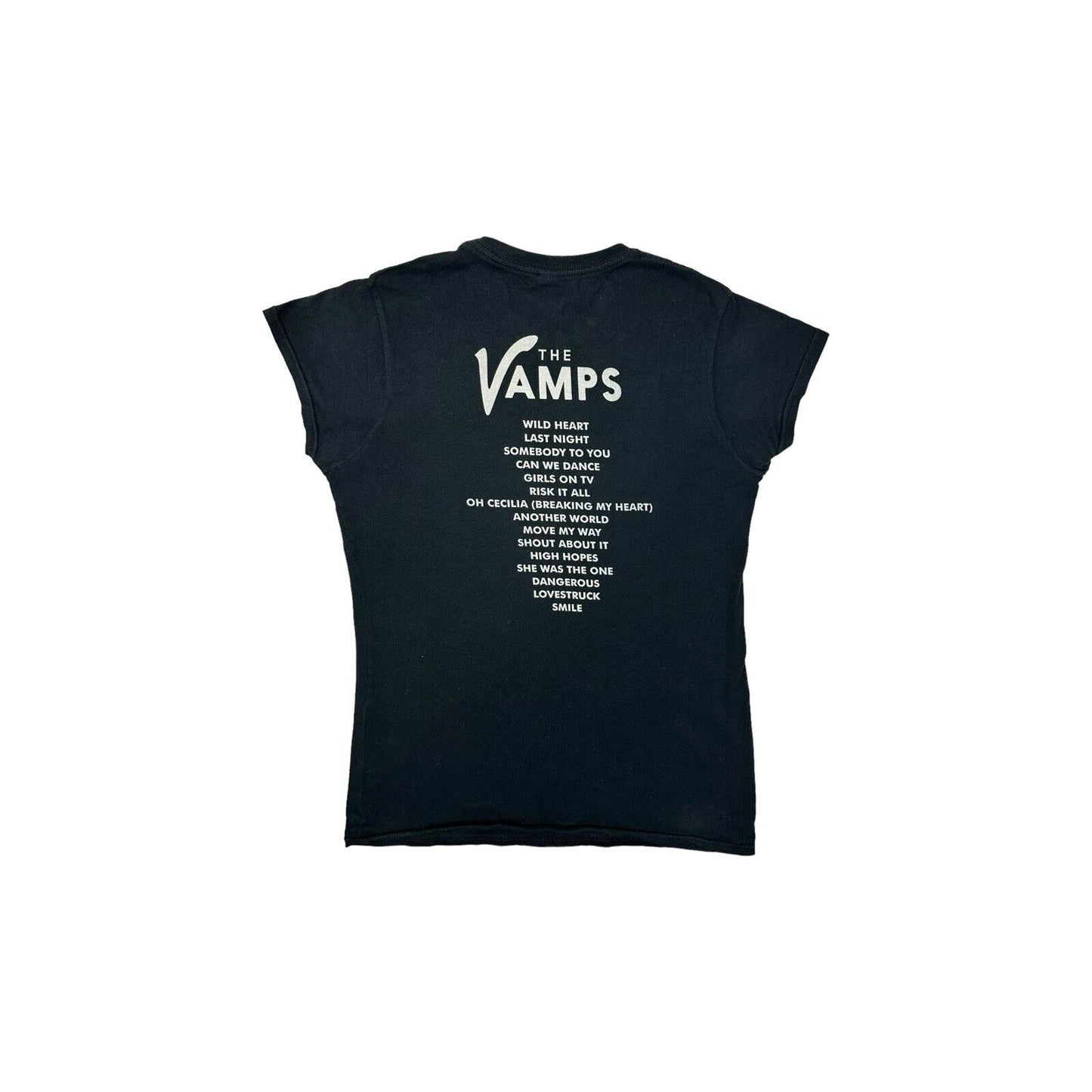 2014 The Vamps T-Shirt Womens Medium Black Meet The Vamps Album