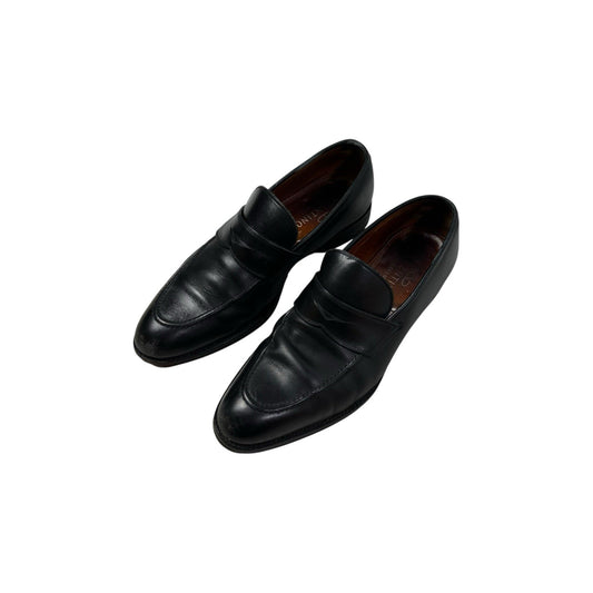 Vintage Valentino Shoes EU40 Black Men’s Slip On Black Leather