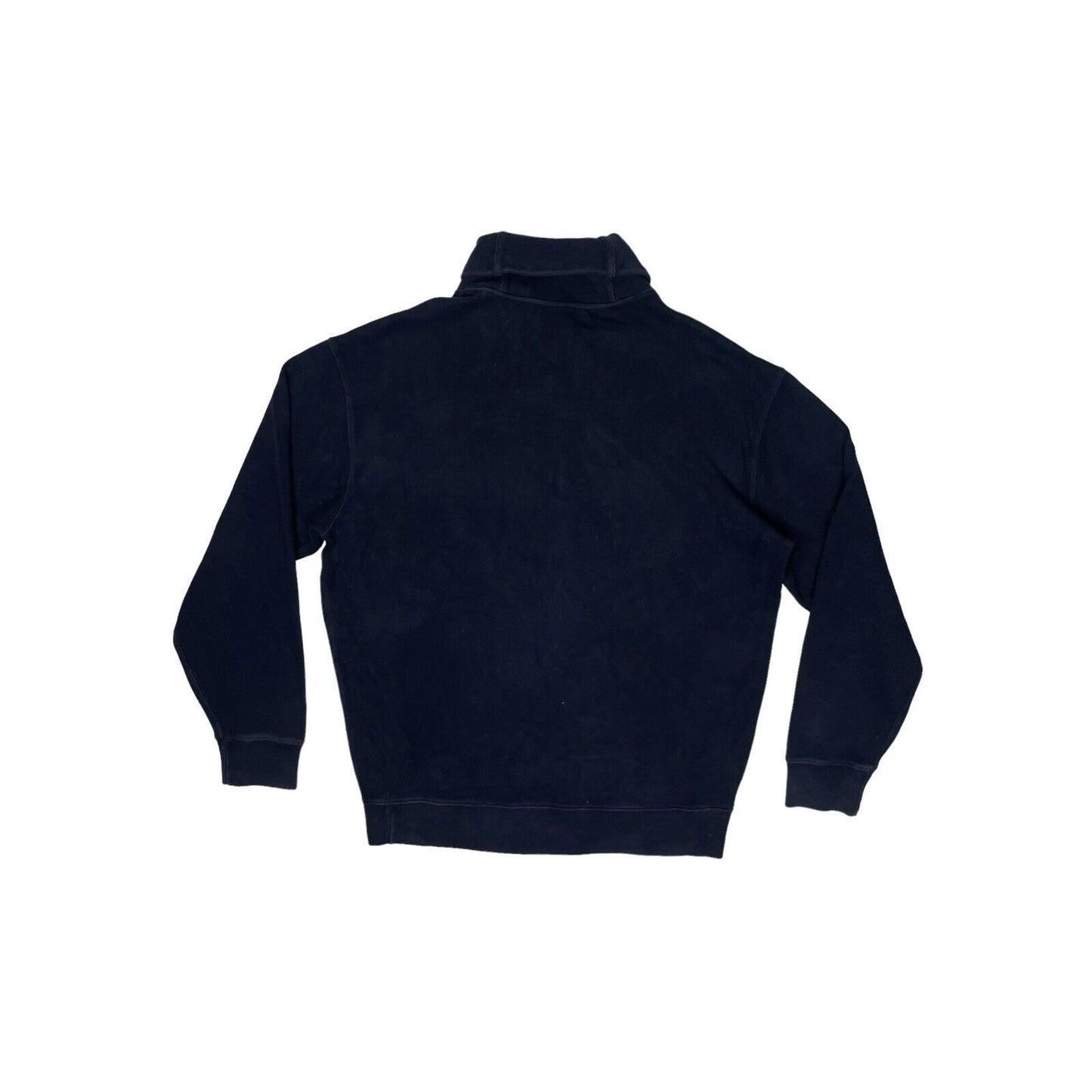 00’s Polo Ralph Lauren Cowl Neck Jumper Navy Blue Mens Large