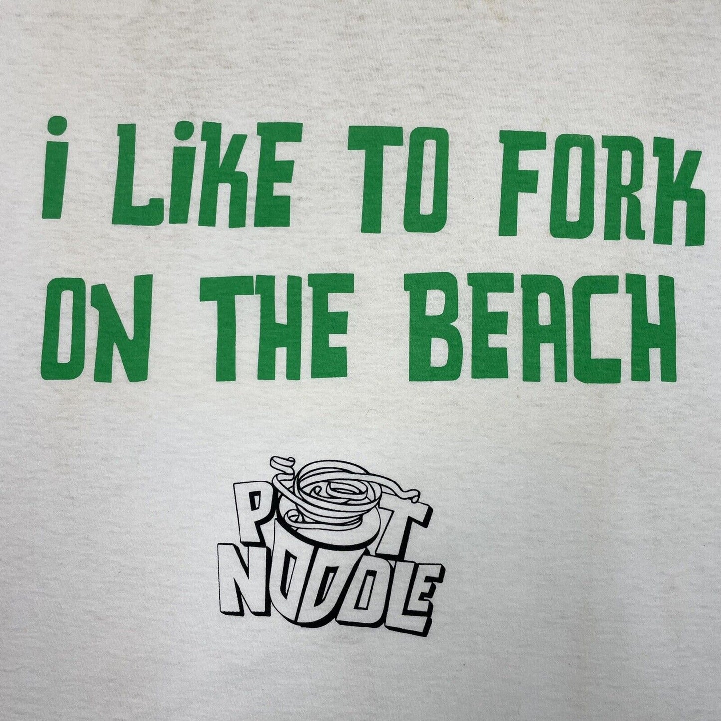 Vintage Pot Noodle T-Shirt Mens Large Fruit Of The Loom