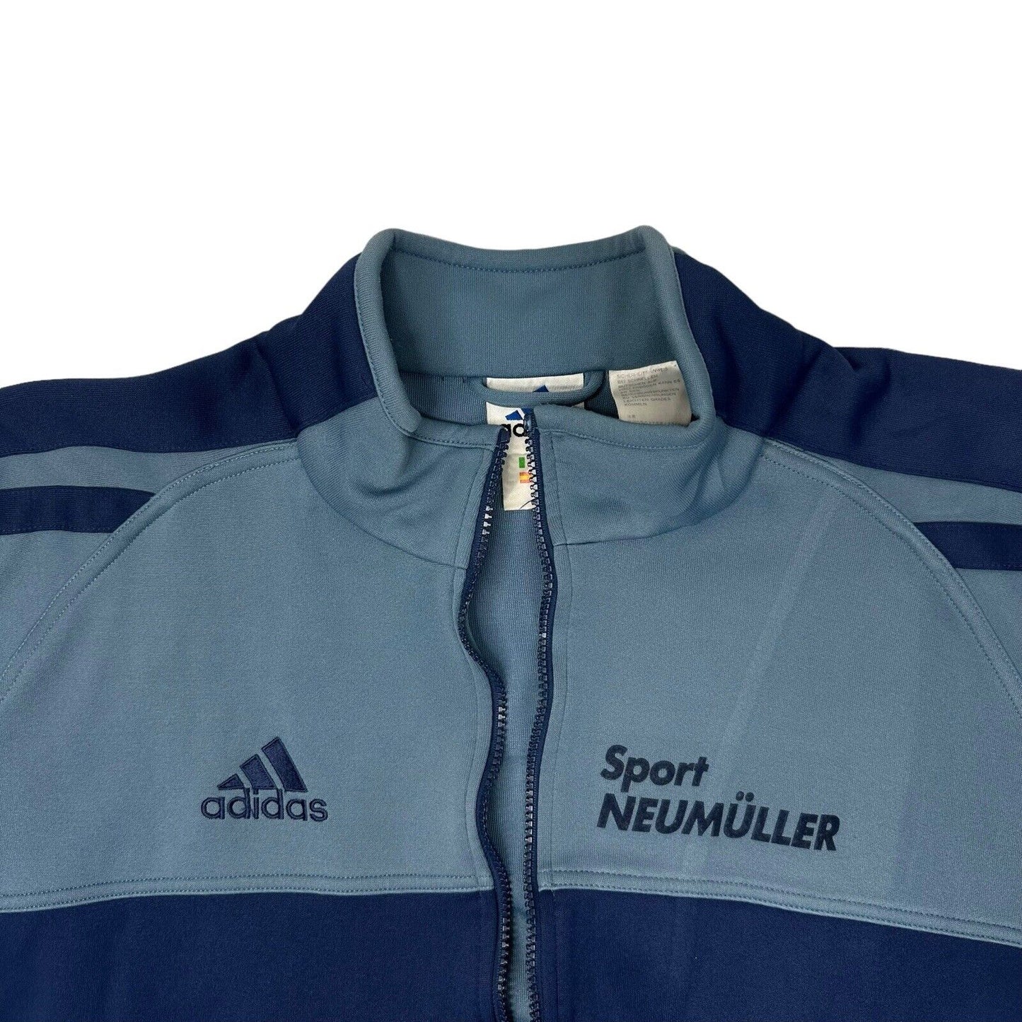 Vintage Adidas Track Jacket Mens Large Blue Sport Detailing