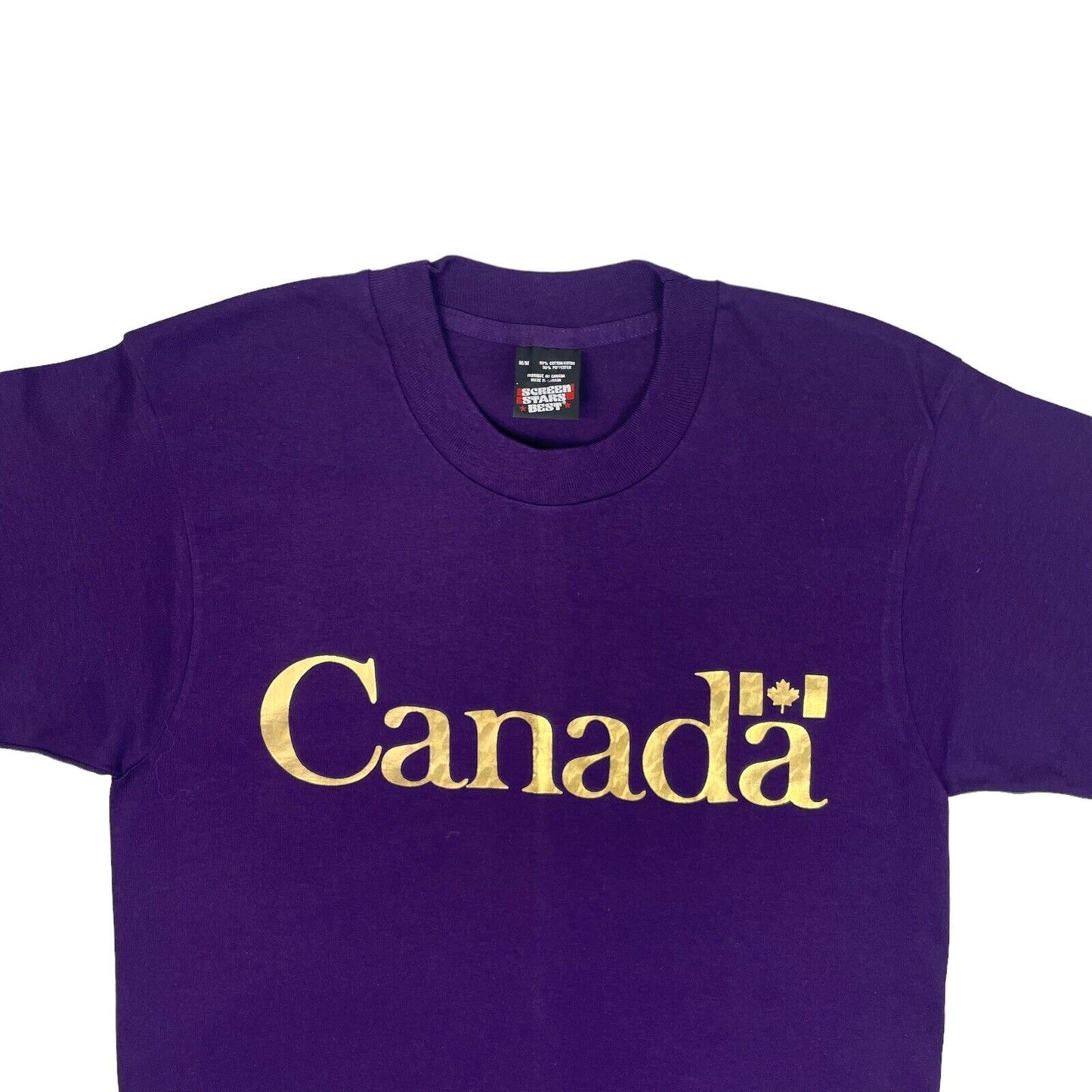 Vintage Canada Tourist T-Shirt Screen Stars Men’s Medium Purple