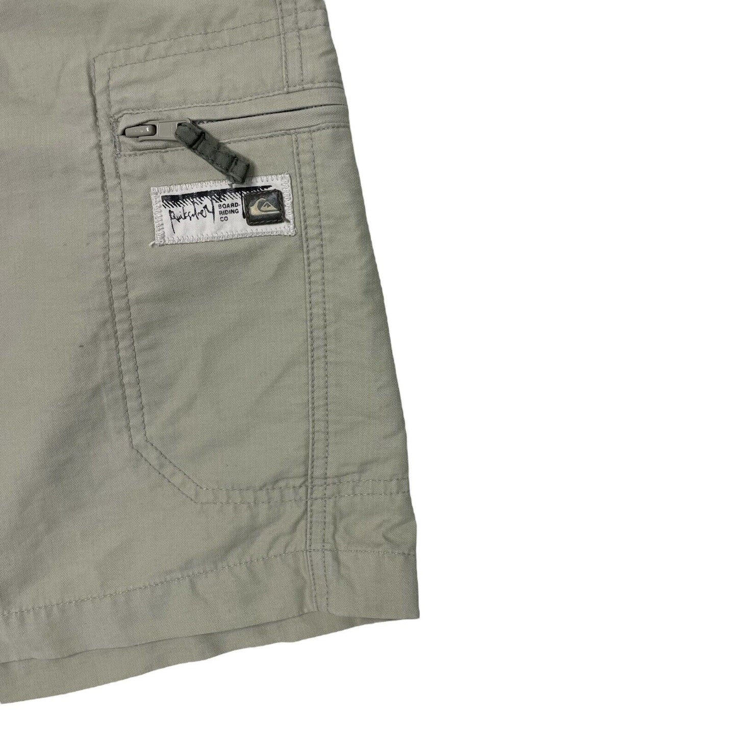 00’s Quicksilver Cargo Shorts Beige Mens Small